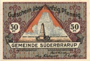 Német Birodalom/Weimari Köztársaság/ Süderbrarup 1921. 50Pf 8klf teljes sor T:I