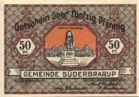 Német Birodalom/Weimari Köztársaság/ Süderbrarup 1921. 50Pf 8klf teljes sor T:I