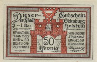 Német Birodalom/Weimari Köztársaság/ Oldenburg 1922. 25Pf, 50Pf, 75Pf, 1M 4klf teljes sor T:I