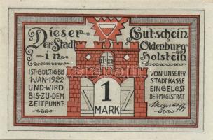 Német Birodalom/Weimari Köztársaság/ Oldenburg 1922. 25Pf, 50Pf, 75Pf, 1M 4klf teljes sor T:I