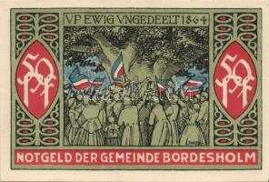 Német Birodalom/Weimari Köztársaság/ Bordesholm 1921. 50Pf 4klf teljes sor T:I