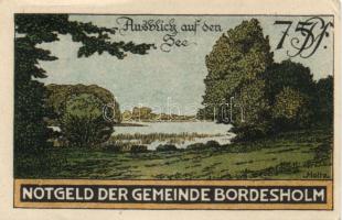 Német Birodalom/Weimari Köztársaság/ Bordesholm 1921. 75Pf 4klf teljes sor T:I