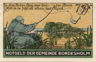 Német Birodalom/Weimari Köztársaság/ Bordesholm 1921. 75Pf 4klf teljes sor T:I