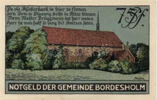 Német Birodalom/Weimari Köztársaság/ Bordesholm 1921. 75Pf 4klf teljes sor T:I