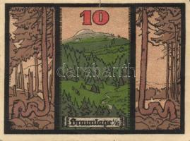 Német Birodalom/Weimari Köztársaság/ Braunlage 1921. 10Pf, 25Pf, 50Pf 3klf teljes sor T:I