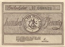 Német Birodalom/Weimari Köztársaság/ Heide 1921. 20Pf, 50Pf, 1M 3klf teljes sor T:I