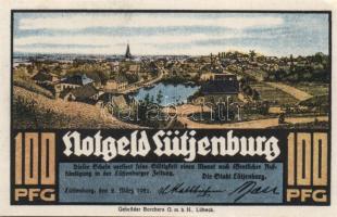 Német Birodalom/Weimari Köztársaság/ Lütjenburg 1921. 25Pf, 50Pf, 100Pf 3klf teljes sor T:I