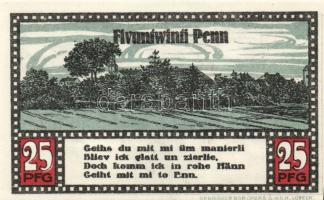 Német Birodalom/Weimari Köztársaság/ Ahrensbök 1920. 25Pf, 50Pf, 100Pf 3klf teljes sor T:I