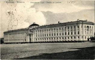 1907 Moscow, Moskau, Moscou; Palais de Justice / Palace of Justice. Knackstedt &amp; Näther