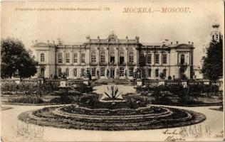 1900 Moscow, Moskau, Moscou; Petrovsko-Rasoumovskoe / Petrovsky-Razumovsky Palace, garden. Phototypie Scherer, Nabholz & Co.