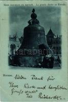 1900 Moscow, Moskau, Moscou; La grande cloche au Kremlin / Tsar Kolokol / Tsar Bell (tiny tear)