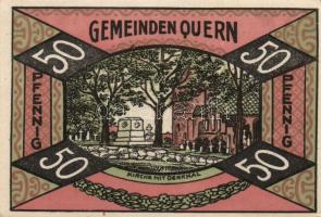 Német Birodalom/Weimari Köztársaság/Quern 1921. 25Pf 3klf, 50Pf 3klf összesen 6klf teljes sor T:I