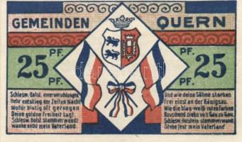 Német Birodalom/Weimari Köztársaság/Quern 1921. 25Pf 3klf, 50Pf 3klf összesen 6klf teljes sor T:I