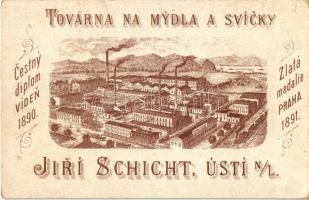 Yalta, Jalta; Schicht's soap factory advertisement on the backside. Art Nouveau, floral, litho ...