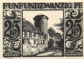 Német Birodalom/Weimari Köztársaság/ Paderborn 1921. 25Pf, 50Pf, 75Pf, 1M, 2M 5klf teljes sor T:I