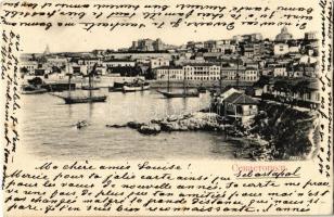 1902 Sevastopol, Sebastopol; port with ships (EK)