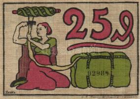 Német Birodalom/Weimari Köztársaság/ Blumenthal 1921. 25Pf, 50Pf, 75Pf 3klf teljes sor T:I