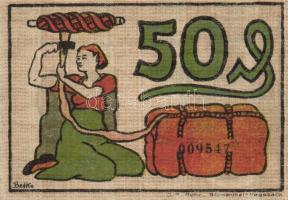 Német Birodalom/Weimari Köztársaság/ Blumenthal 1921. 25Pf, 50Pf, 75Pf 3klf teljes sor T:I