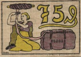 Német Birodalom/Weimari Köztársaság/ Blumenthal 1921. 25Pf, 50Pf, 75Pf 3klf teljes sor T:I