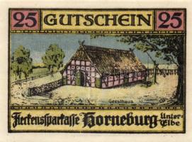 Német Birodalom/Weimari Köztársaság/ Horneburg 1921. 25Pf, 50Pf, 75Pf 3klf teljes sor T:I