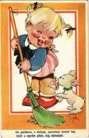 34 db régi vegyes üdvözlő és motívum lap jobbakkal / 34 old greetings and tematic cards with better ...