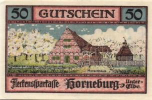 Német Birodalom/Weimari Köztársaság/ Horneburg 1921. 25Pf, 50Pf, 75Pf 3klf teljes sor T:I