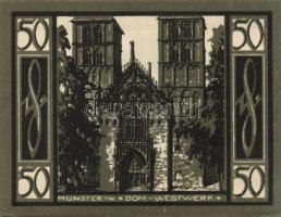 Német Birodalom/Weimari Köztársaság/ Münster 1921. 50Pf(5x) 5klf teljes sor T:I
