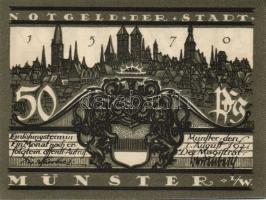 Német Birodalom/Weimari Köztársaság/ Münster 1921. 50Pf(5x) 5klf teljes sor T:I