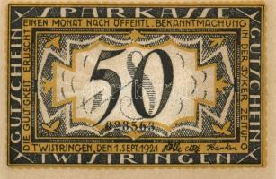 Német Birodalom/Weimari Köztársaság/ Twistringen 1921. 25Pf, 50Pf, 75Pf 3klf teljes sor T:I