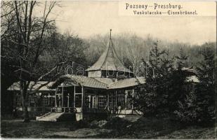 1906 Pozsony, Pressburg, Bratislava; Vaskutacska / Eisenbrünnel / Zelezná Studénka / spa