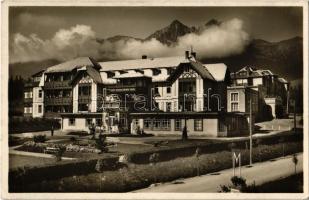 Matlárháza, Tatranské Matliare (Magas-Tátra, Vysoké Tatry); szálló. étlap a hátoldalon / hotel. menu on the backside. Fotó Szabó