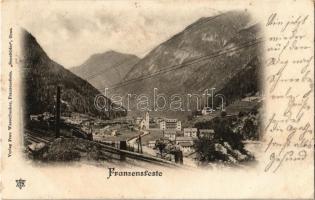 1902 Fortezza, Franzensfeste (Südtirol); railway tracks