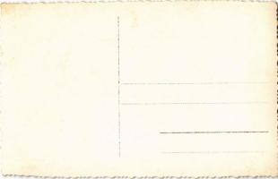 Vadész elejtett szarvassal és vadászkutyával / Hunter with hunted deer. photo