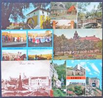Kb. 200 db MODERN magyar városképes lap / CCa. 200 modern Hungarian town-view postcards