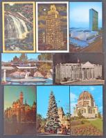 Kb. 100 db MODERN használatlan amerikai városképes lap / CCa. 100 modern unused American (USA) town-view postcards