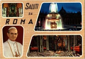 14 db VEGYES vallásos motívumlap pápákkal / 14 mixed religious motive postcards with popes