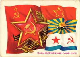 5 db MODERN szovjet propaganda lap / 5 modern Soviet propaganda postcards