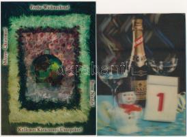 9 db MODERN dimenziós (3D) képeslap / 9 modern dimensional (3D) postcards