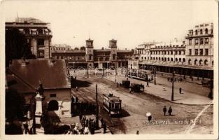 20 db főleg MODERN magyar és külföldi vasútállomás / 20 mostly modern Hungarian and European railway...