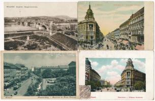 90 db RÉGI magyar városképes lap a 30-as, 40-es és 50-es évekből / 90 pre-1945 Hungarian town-view postcards from the 30s, 40s and 50s