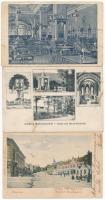 42 db RÉGI magyar városképes lap, egy kinyitható lappal / 42 pre-1945 Hungarian town-view postcards ...