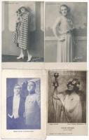 62 db RÉGI motívumlap: színészek / 62 pre-1945 motive postcards: actors and actresses
