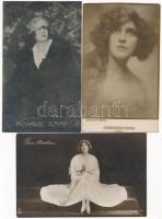 62 db RÉGI motívumlap: színészek / 62 pre-1945 motive postcards: actors and actresses