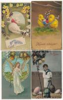 39 db RÉGI üdvözlő motívumlap: sok karácsony, dombornyomott és malacos / 39 pre-1945 greeting art motive postcards: many Christmas, embossed and pig themed
