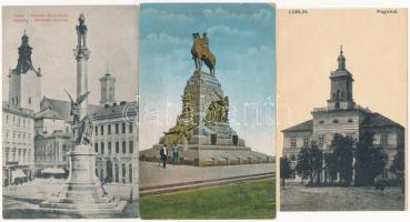 20 db RÉGI lengyel városképes lap / 20 pre-1945 Polish town-view postcards