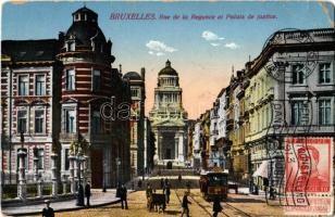 5 db RÉGI külföldi városképes lap villamosokkal / 5 pre-1945 European town-view postcards with trams