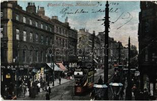 5 db RÉGI külföldi városképes lap villamosokkal / 5 pre-1945 European town-view postcards with trams