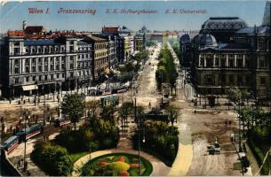 5 db RÉGI külföldi városképes lap villamosokkal / 5 pre-1945 European town-view postcards with trams