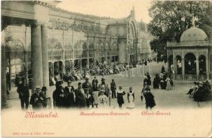 Marianske Lazne, Marienbad; Kreuzbrunnen-Colonnade, Abend Concert / promenade with night concert