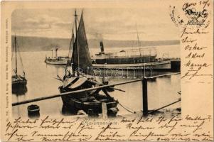 1900 Abbazia, Opatija; Hafenparthie / port view with ships